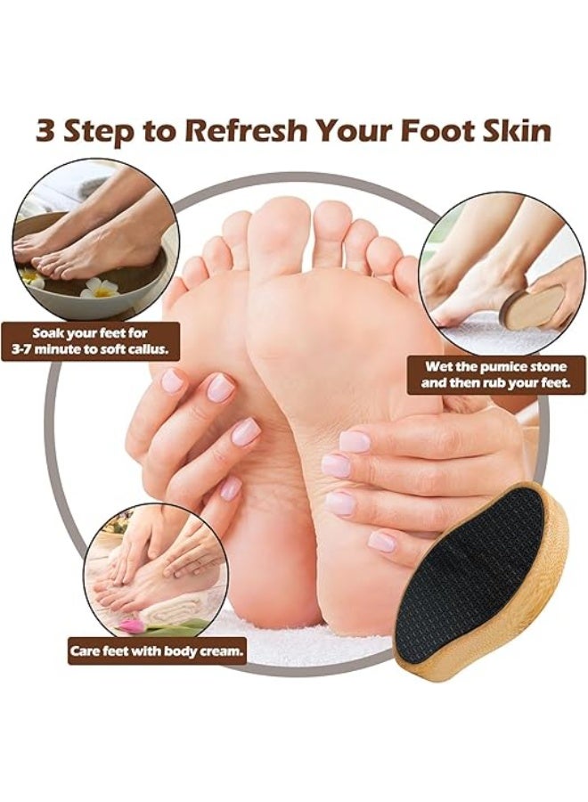 BIGTHREE Nano Glass Foot File, Bamboo Foot Scraper, Foot File Tool, Pedicure Foot Buffer, Long-Lasting Availability, for Foot Care, Removing Skin and Calluses, and Keeping Feet Tender and Smooth. - Image 3